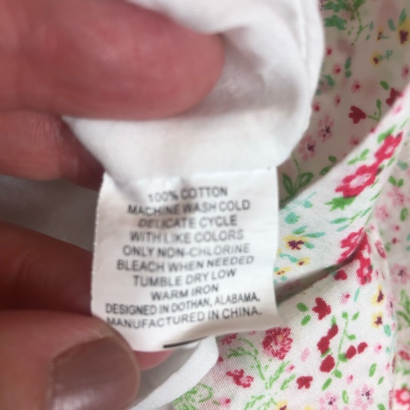 The Oaks Apparel Floral Lined  Girls Dress Size 4 - Picture 7 of 8